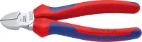 Cleste cu tais lateral, 180 mm, cromat, manere bicomponent, KNIPEX