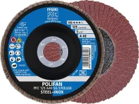 Disc lamelar POLIFAN A SG STEELOX, 115mm, drept, gran.40, PFERD