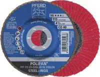 Disc lamelar POLIFAN CO-COOL SG STEELOX, 115mm, gran.40, drept, horse