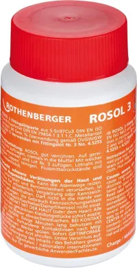 Paste de montaj pt lipireconducte Rosol 3, sticla 250g, Rothenberger
