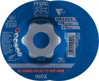 Disc de police CC-GRIND-SOLID SGP INOX pentru inox, 125mm, horse