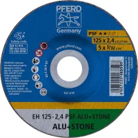 Disc de bit pentru aluminiu si piatra, 125x2,4mm, curbat, horse