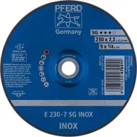Disc de poliizat SG INOX pentru inox, 115x7,2mm, curbat, horse