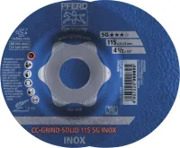 Disc de polizat CC-Grind Solid SG INOX pentru inox, 115mm, PFERD