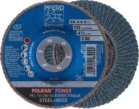 Disc lamelar POLIFAN Z SG POWER STEELOX, 115mm, curbar, gran.80, cal