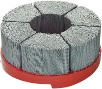 Perie din poliamida cu carbura de siliciu, pentru CNC, rotunda, gran.80, Ø 50mm, gaura 16mm, LESSMANN