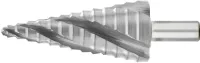 Burghiu HSS, in trepte, universal, ADVANCED LINE® cu 4 caneluri spiralate, Ø 4-12mm, EXACT