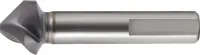 Tesitor conic SpyroTec HSS-E, 90°, TiAIN, tais convex, coada cu 3 fete plate, Ø 6.3mm, GUHRING