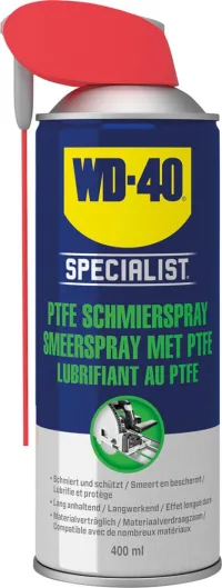 Spray lubrifiant politetrafluoretilenă Specialist Smart Straw Aerosol 400 ml WD 40