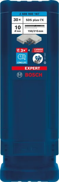 Burghiu cu ciocan SDS-plus 7x 10x150x215mm 30buc EXPERT Bosch