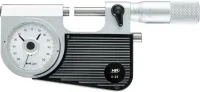 Micrometru de precizie, cu cadran, 0-25mm, ax Ø 7.5mm, pas 0.5mm, HELIOS PREISSER
