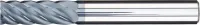 Freza cilindrico-frontala din carbura monobloc, 3.0mm, 4 taisuri, SiTiAl, FORUM