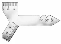 Lera universala pentru unghiuri 120,90,60,55mm, FORUM