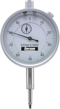 Ceas comparator de precizie, DIN878, inox, citire 0.01mm, 0-10mm, D58mm, Forum