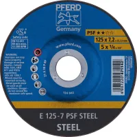Disc de poliizat PSF STEEL pentru otel, 115x7,2mm, curbat, horse