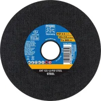Disc de debitare pentru otel, 125x2.4mm, curbat, PFERD