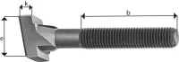 Surub cu cap rombic pentru caneluri T, 14mm, M12x50mm, AMF