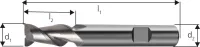 Freza cilindro-frontala, lunga, carbura monobloc, pentru Aluminiu, 3mm, 2 taisuri, DIN6527K, FORUM