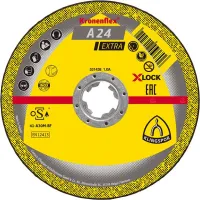 Disc de debitare X-LOCK pentru metal, 125x2.5mm, curbat, KLINGSPOR