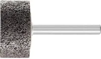 Piatra de slefuit cilindrica, AN, 32x16mm, granulatie 24, coada 6mm, PFERD