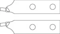 E-8000 A 4 EL Ersatzspitzen-Paar gerade Ø 3,2 mm