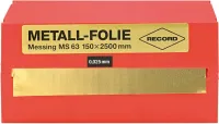 Foil metalica din alama 150x2500x0,025mm RECORD