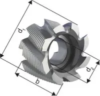 Freza cilindro-frontala HSS Co8%, 40x32mm, 7 dinti, DIN1880HR, FORUM