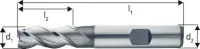Freza cilindro-frontala, HSS Co8%, pentru aluminiu, 3 taisuri, 3.00mm, DIN844, FORUM
