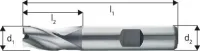 Freza cilindro-frontala, HSS Co8%, scurta, 3 taisuri, 3.00mm, DIN327, FORUM