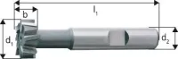 Freza caneluri T, tip N, 6 taisuri, DIN851AB HSS-Co5% 12.5x6.0mm, Forum (LICHIDARE STOC)